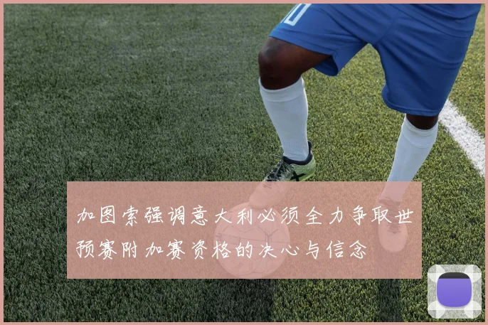 加图索强调意大利必须全力争取世预赛附加赛资格的决心与信念